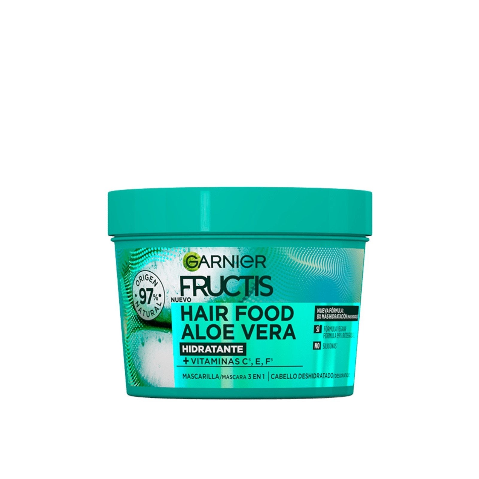 GARNIER ULTRA DOUX ALOE VERA VEGAN HAIR FOOD 3IN1 MASK FOR DEHYDRATED HAIR, BOOSTED WITH VITAMINS C, E & F