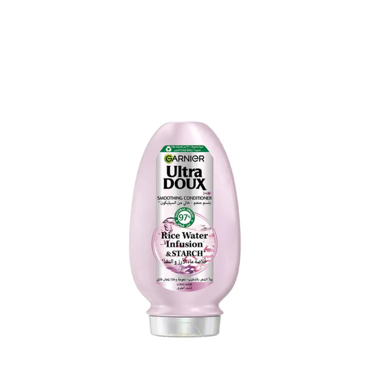 Garnier Ultra Doux Rice Water Infusion & Starch Conditioner For Long Hair, Smooth And Shine 200ml