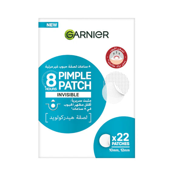 Garnier Skin Active Fast Clear Invisible Pimple Patch 8 Hours Hydrocolloid 22Patches