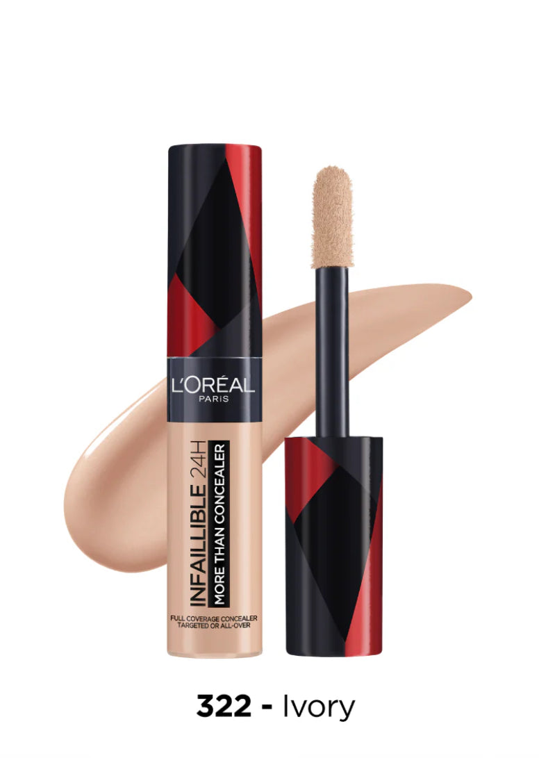 L'Oréal Paris Infallible Full Wear Waterproof Concealer Up To 24H Full Coverage - Updated Shades