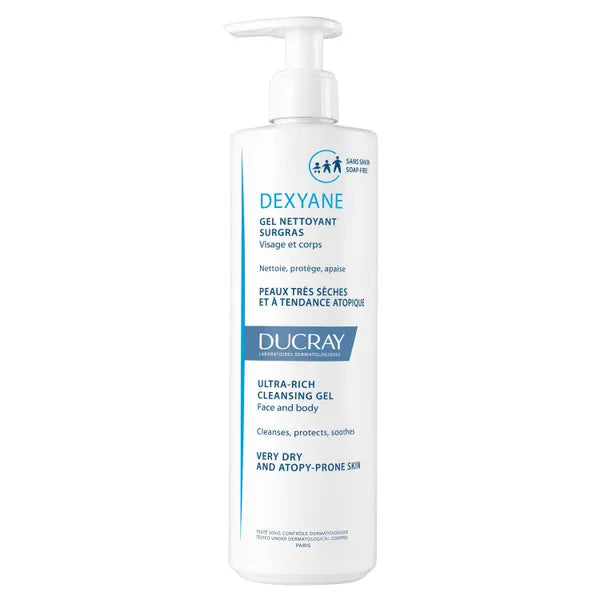 Ducray Dexyane Ultra-Rich Cleansing Gel For Eczema And Atopic Dermatitis 400ml