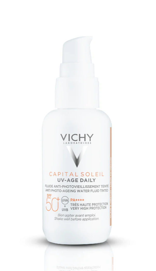 CAPITAL SOLEIL UV - AGE TINTED ANTI AGEING SUNSCREEN SPF 50+ WITH NIACINAMIDE 40ML