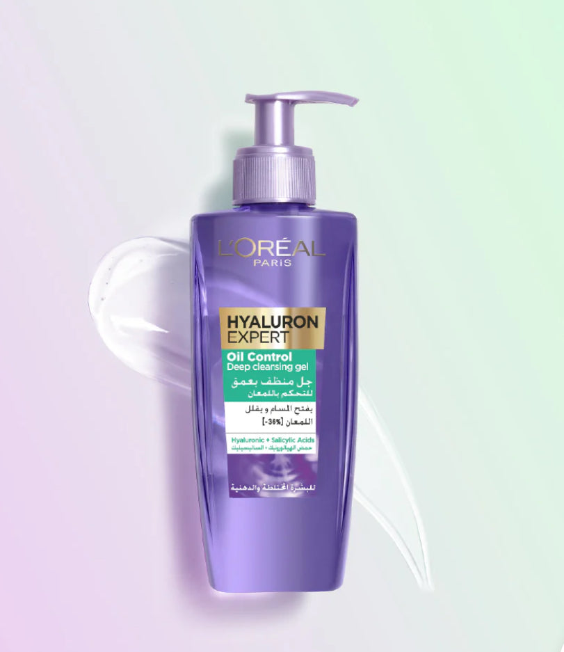 L'Oréal Paris Hyaluron Expert Moisturiser and Anti-Aging Oil Control Deep Cleansing Gel