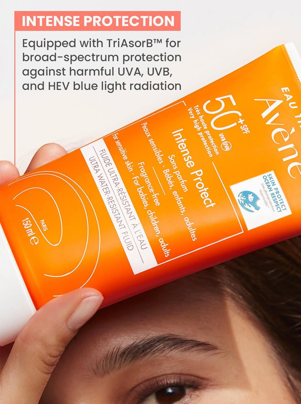 Avène intense protect ultra water -resistant fluid 150 ml