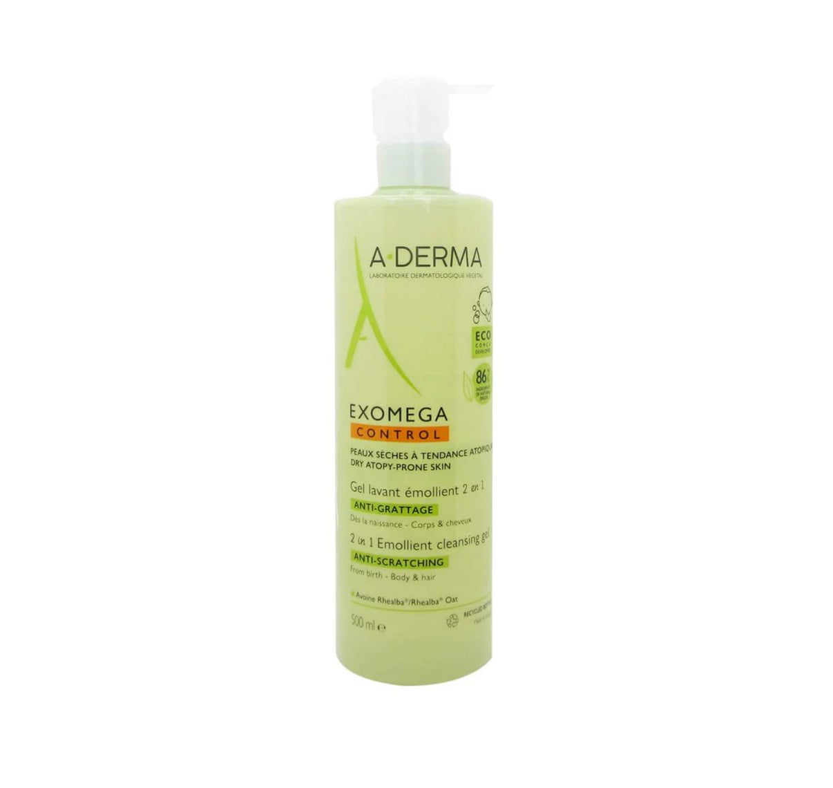 EMOLLIENT CLEANSING GEL HAIR AND BODY 2-IN-1 500 ML