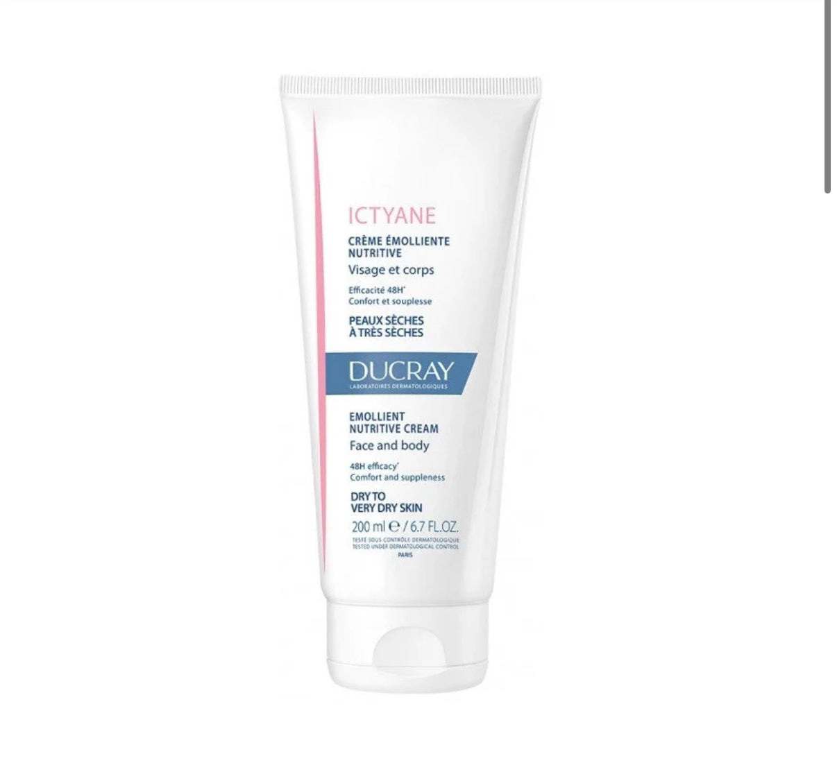 ICTYANE EMOLLIENT NUTRITIVE CREAM FACE AND BODY 200ML