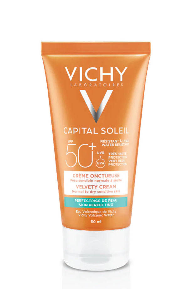 Vichy
CAPITAL SOLEIL VELVETY CREAM SPF50+ SKIN PERFECTING ACTION