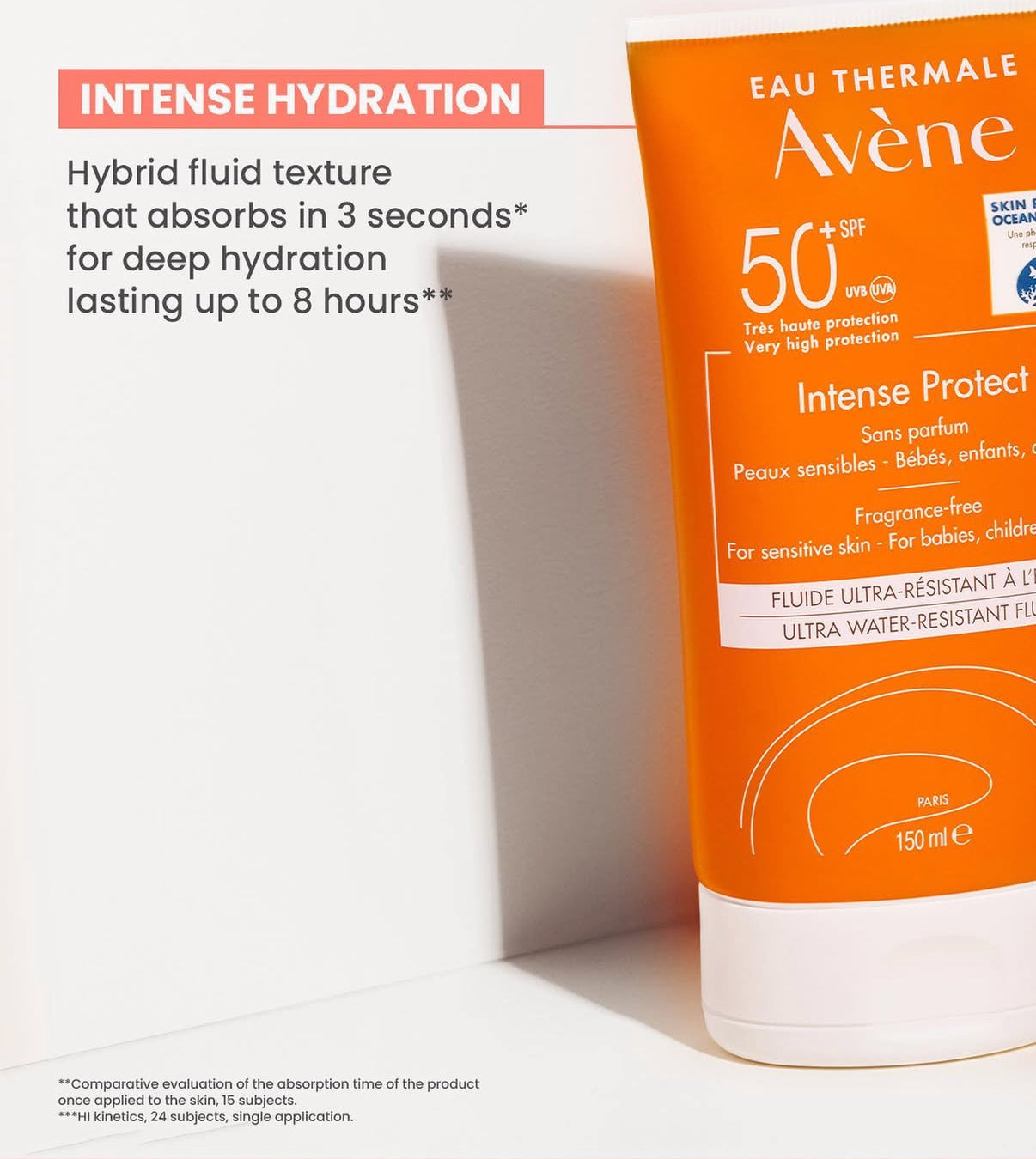 Avène intense protect ultra water -resistant fluid 150 ml